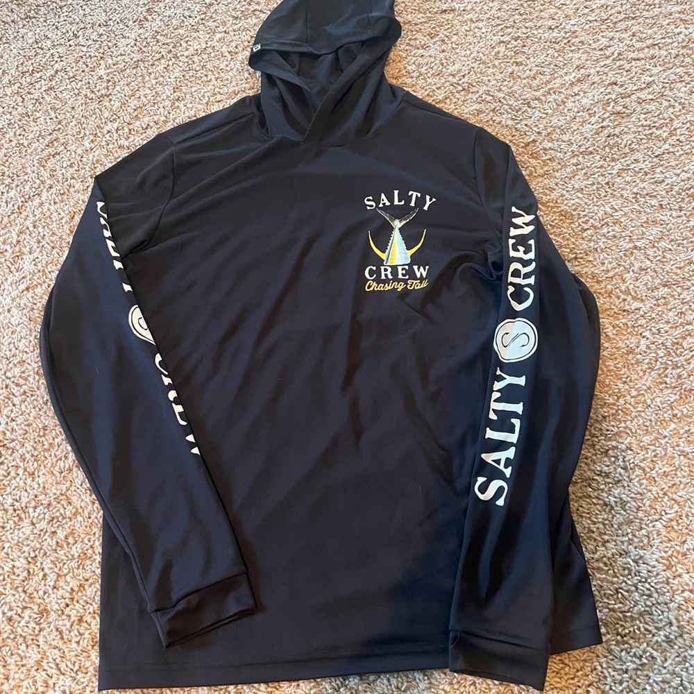 Salty Crew Black lightweight Hoodie - Men’s Medium